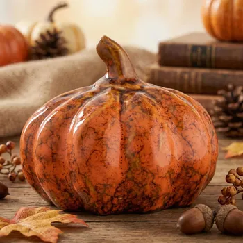 Porcelánová figurka dýně ALTOM DESIGN HALLOWEEN 9,5 cm oranžová