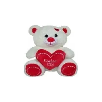 plyšák Plyšák Medvídek s nápis MILUJI TĚ Valentýn 40 cm