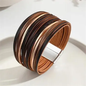 Náramek Dámský náramek KO - 38707 - Hnědá/Černá KP-38707