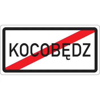 Dopravní značka Dopravní značka IZ4d - Konec obce v jazyce národnostní menšiny, 1000x650mm, Dvouřádkový text