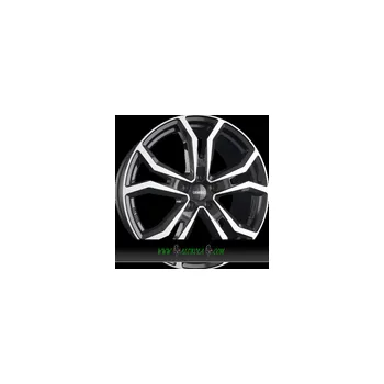 Alu kolo DBV MILANO TV 8x18 5x112 ET30.00 schwarz glänzend front poliert