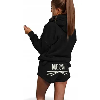 Dámské pyžamo Teplé plyšové pyžamo mňau vel. S (K192)