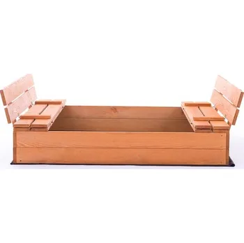 Pískoviště Bestent Pískoviště s lavičkami 120cm impregnované + krycí plachta + agrotextilie SUN