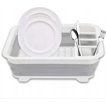 Organizace kuchyně Odkapávač na nádobí a příbory, sušák s protiskluzovou úpravou, 31x36,5 cm