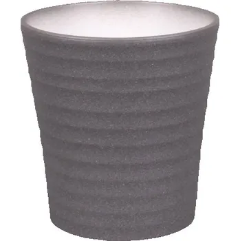 Obal na květináč Obal na květník SIRIUS ORCHID STRUKTUR keramický d13x14cm, antracit