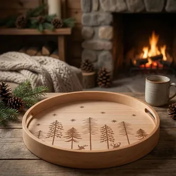 Dřevěný servírovací tác ALTOM DESIGN LAS 35 cm