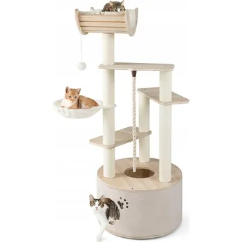 Vysoké škrabadlo pro kočky Costway 141 cm