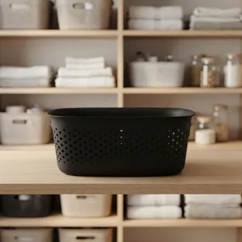 Úložný box Plastová dóza na skladování MOXOM OPENSTORE 3,5 l černá