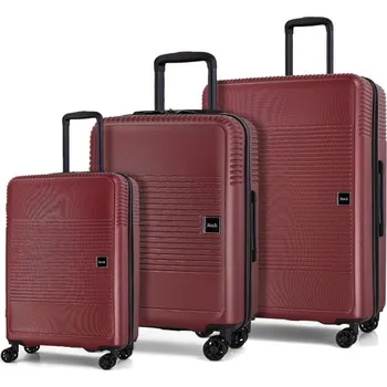 Sada cestovních kufrů ROCK Lincoln - červená