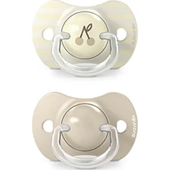 dudlíky SUAVINEX dudlík SX PRO fyziologický 2 ks BIRDIES vel. 18m+ krémová