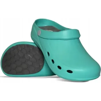 Pracovní obuv Profesionální pěnová protiskluzová obuv PRIMA CLOG - mátová barva - velikost 38