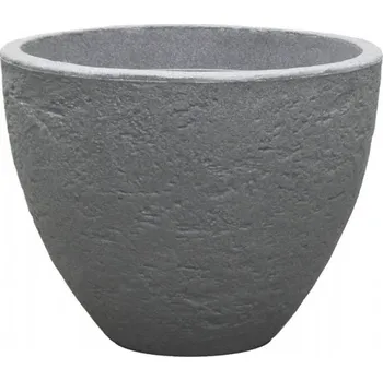 Obal na květináč Obal na květník STONE plastový d60x45cm, šedý