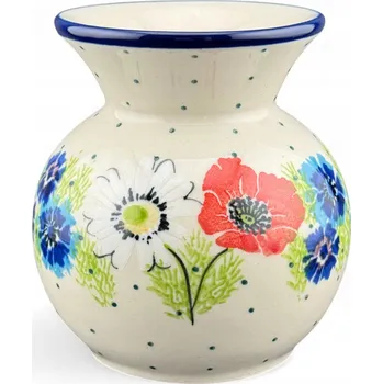 Váza Váza, malá vázička na květiny polské 9,5 cm dek. 2510 Keramika Bolesławiec