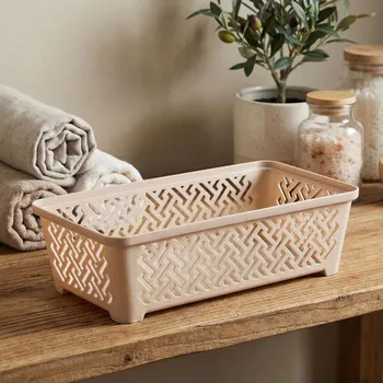 Úložný box Plastový úložný koš ALTOM DESIGN 19 cm taupe