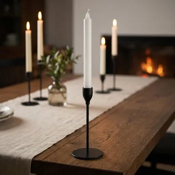 Svícen Kovový svícen ALTOM DESIGN 23 cm černý