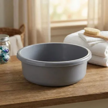 Koš na prádlo Plastová kulatá mísa na praní ALTOM DESIGN 13,5 l šedá