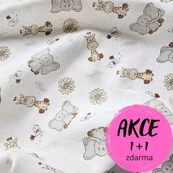 Prem plenková osuška Zoo cream 90x100 cm