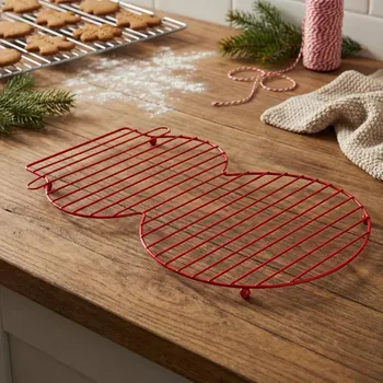 Chladicí mřížka na dort ALTOM DESIGN BAŁWANEK 40 cm červená