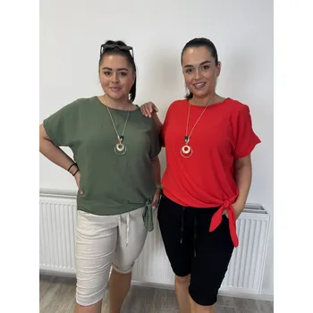 Dámská halenka Halenka s vázáním Sandra Barva: Fialová, Velikost: UNI (L-2XL)