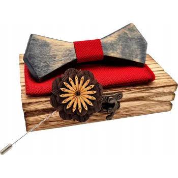 MODERN MAN Pánský dřevěný motýlek MULTICOLOR