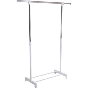 Věšák Pojízdný stojan na oblečení Otto 89-145 x 92-163 x 42 cm bílý