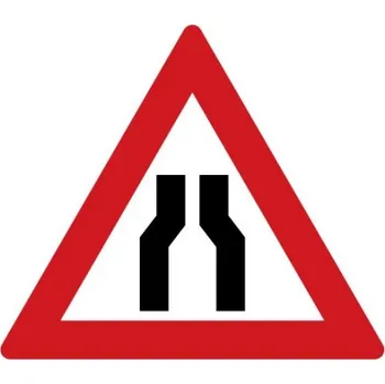 Dopravní značení Dopravní značka - Zúžená vozovka (z obou stran)