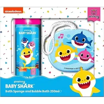 Sprchový gel BABY SHARK 250ml Shower Gel Bath Sponge (10601281)