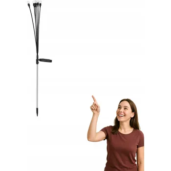 Stojací lampa Solární lampa Zuma Line , černá, 71 cm, 1 ks