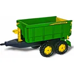 Vlečka za traktor John Deere vyklápěcí zelená - expresní doprava