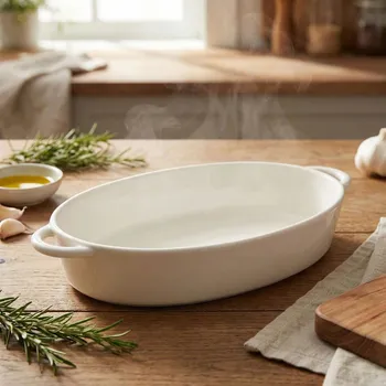 Porcelánová zapékací mísa oválná ALTOM DESIGN REGULAR 38,5 cm krémová