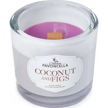 Svíčka Sójová vonná svíčka COCONUT & FIGS Pavoncella