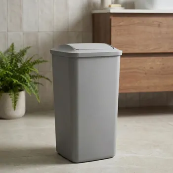 Odpadkový koš Koš na odpadky s výklopným víkem ALTOM DESIGN 24 l šedý