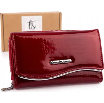 Peněženka Jennifer Jones peněženka z pravé kůže červená 5245-zam-3 - dámská