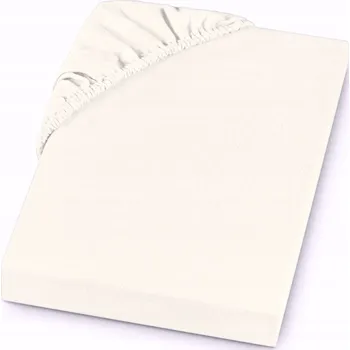 Prostěradlo Jersey Prostěradlo 160x200 bavlna prodyšná bavlna KRÉMOVÁ