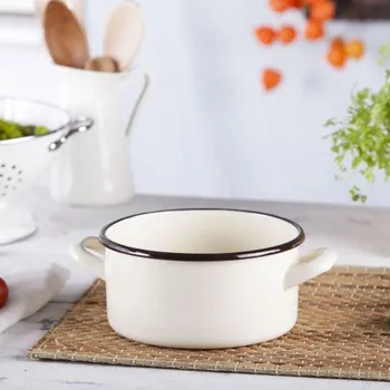 Hrnec Smaltovaný hrnec SILESIA RYBNIK OLA KRÉMOVÝ 2,1 l