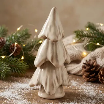 Vánoční dekorace Vánoční figurka stromek porcelánový ALTOM DESIGN 19,5 cm