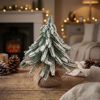 Vánoční dekorace Umělý zasněžený dekorativní stromek ALTOM DESIGN 20,5 cm