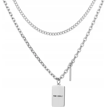 Náhrdelník Asos Design NH8 stříbrný náhrdelník s přívěskem a perlou