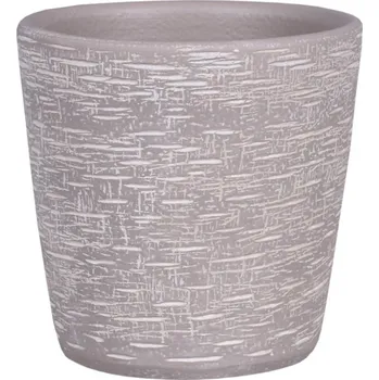 Obal na květináč Obal na květník PIRAN keramický d25x24cm, šedá