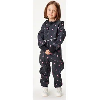 Kojenecká kombinéza Unuo Softshellová kombinéza květiny - jaro/podzim Velikost: 74-80