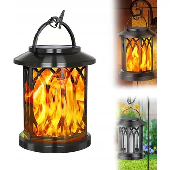 Venkovní osvětlení SOLÁRNÍ LAMPA LED EFEKT PLAMENE LUCERNA POCHODEŇ