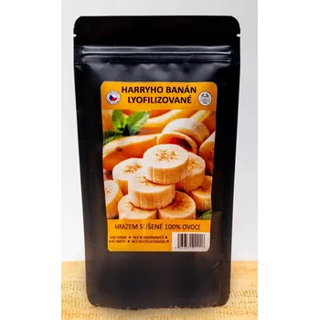 Sušené ovoce Lyofilizovaný Banán 50g (Lyofilizovaný Banán plátky od Harryho 50g)