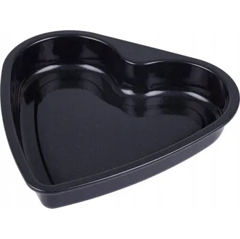 Forma na pečení Forma na pečení, srdce, smaltovaná, cca 26 x 25,5 x 4 cm