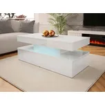 Konferenční stolek Mirjan obdélníkový 120 x 55 x 50 cm bílý