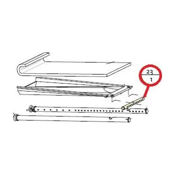 Krbová kamna JOUTL - náhradní vzduchová tryska, sekundární, čelní pro kamna F 118 CB