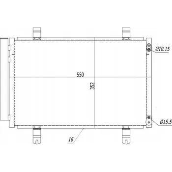 Klimatizace automobilu Hart 611 254 Kondenzátor klimatizace