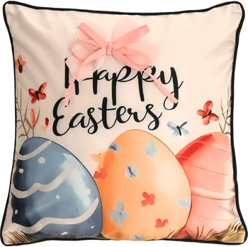 Polštář Velikonoční polštář 3D JOYFUL EGGS 40x40 cm Varianta: Povlak na polštář, 40x40 cm 3D aplikace