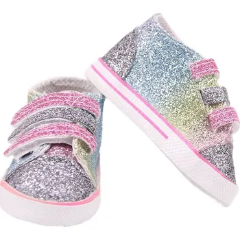 Doplněk pro panenku Třpytivé tenisky pro American girl a Baby Born 43-45 cm