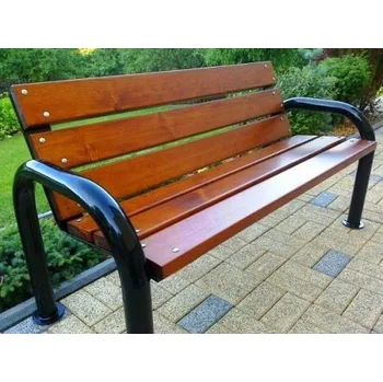 Zahradní lavice Lavička Sylva - 1750, Bezbarvý, Šedá komaxit ( RAL 7016 ), K přišroubování, Kovové