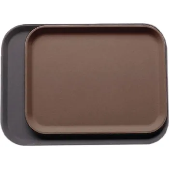 CAMBRO | Podnos jídelní, tác, PROTISKLUZOVÝ Treadlite, velikost 360 × 460 mm, barva černý (Treadlite PODNOS Cambro, protiskluzový, 36x46 cm, černý)